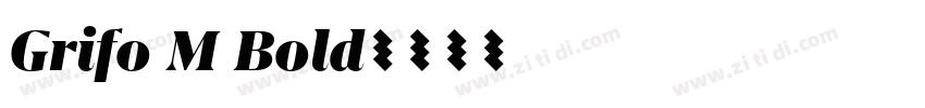 Grifo M Bold字体转换
